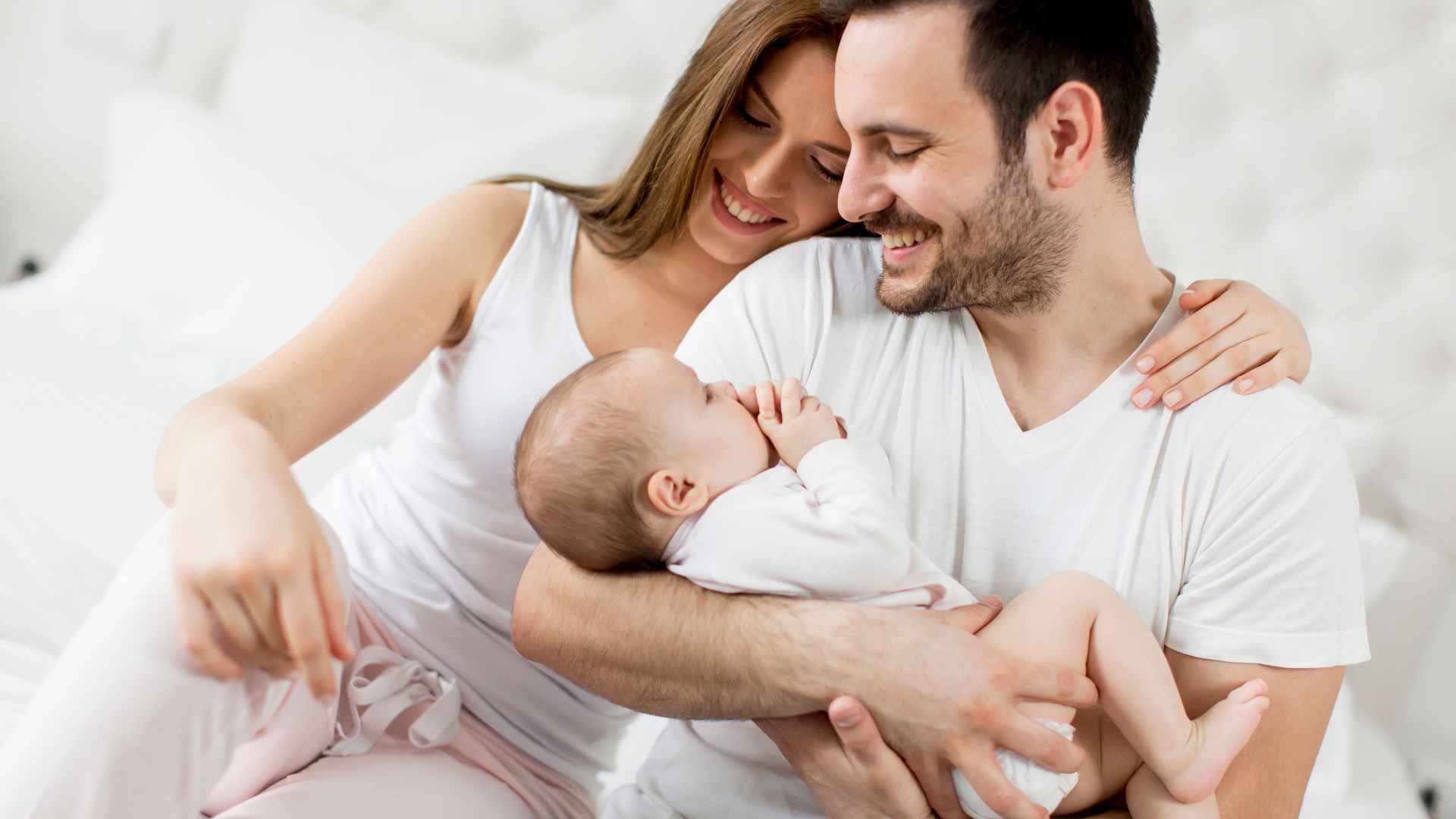 Vater Mutter Baby Vater, Mutter und Baby