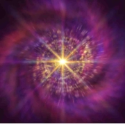 Eine spiralförmige Galaxie