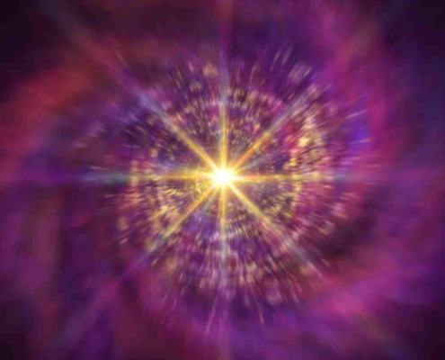 Eine spiralförmige Galaxie