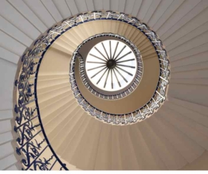 Wendeltreppe als Spirale