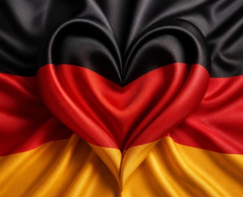 Deutschlandfahne als Herz
