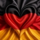 Deutschlandfahne als Herz