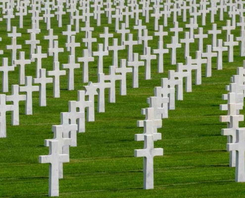 Soldatengräber aus dem 2. Weltkrieg